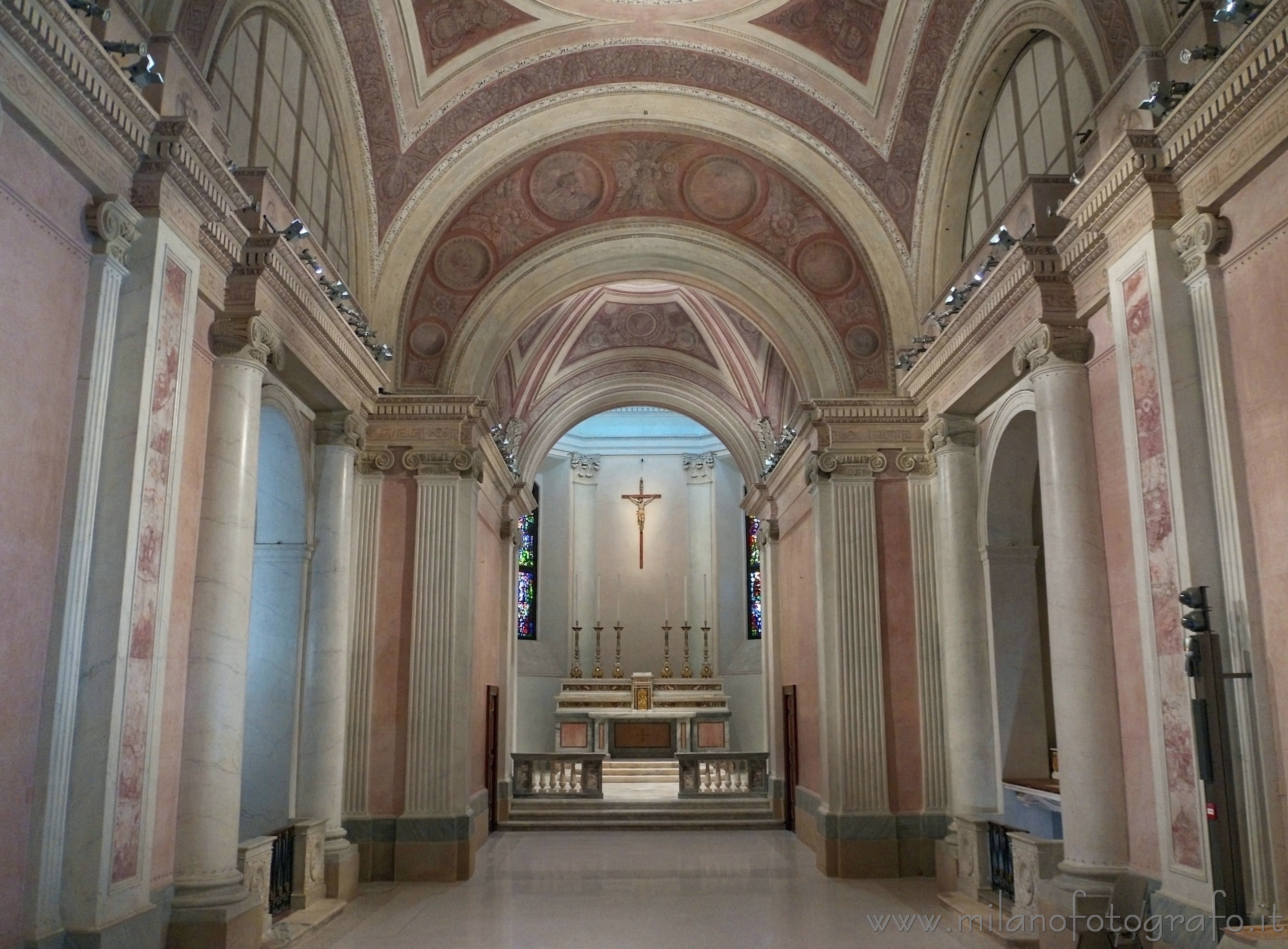 Milan (Italy) - Interiors of the Church of San Gottardo at the Court